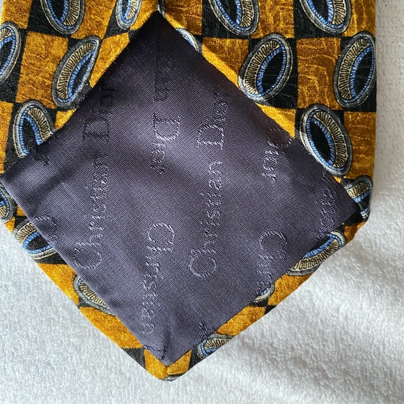 CHRISTIAN DIOR Monsieur Vintage Men's Tie - Picture 3 of 3